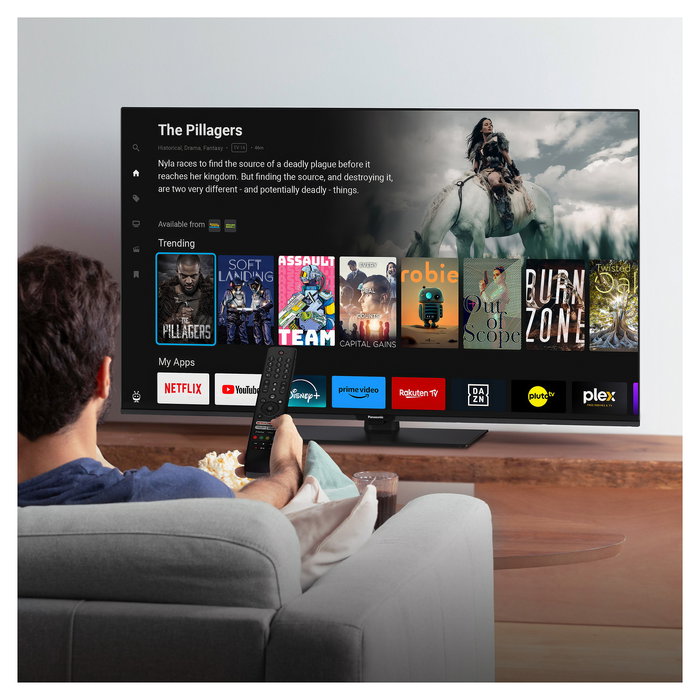 Panasonic TB-65W60AEZ - Televisor Smart TV 4K Ultra HD de 65" (165 cm), LCD, TiVo, Dolby Vision, HDR10+, HDMI 2.1, Wifi, Bluetooth, Negro