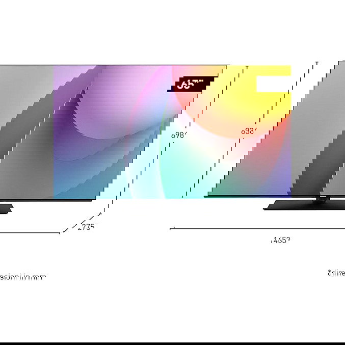 Panasonic TB-65W60AEZ - Televisor Smart TV 4K Ultra HD de 65" (165 cm), LCD, TiVo, Dolby Vision, HDR10+, HDMI 2.1, Wifi, Bluetooth, Negro