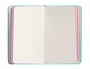 Antartik Cuaderno A6 Tapa Dura Hojas Rayas Rosa y Turquesa 100 Hojas 80gr FSC Gomilla
