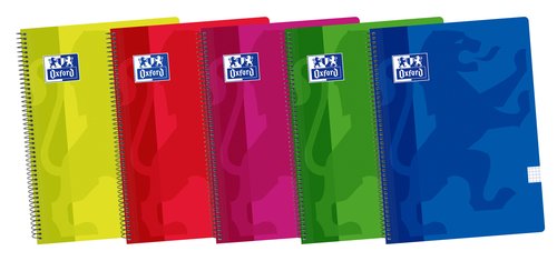 Oxford Bloc Espiral Optik Paper Folio 80 Hojas Cuadros 4 mm
