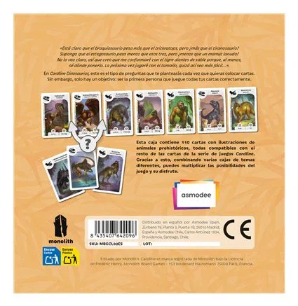 Asmodee Cardline Dinosaurios