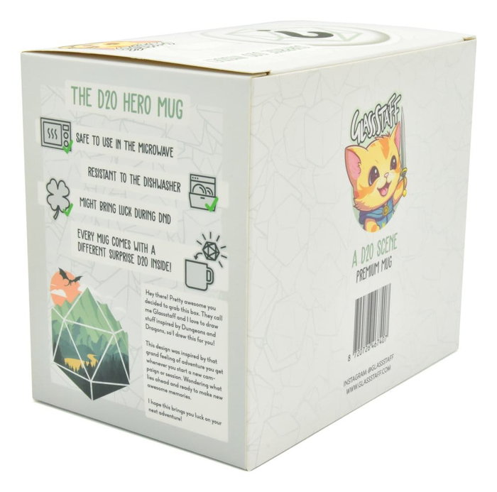 Glassstaff Regalo Taza & dados D20 A D20 Scene