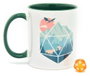 Glassstaff Regalo Taza & dados D20 A D20 Scene