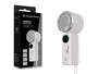 Conceptronic AERIVA03C Ventilador de mano con placa de enfriamiento y pantalla digital, Crema