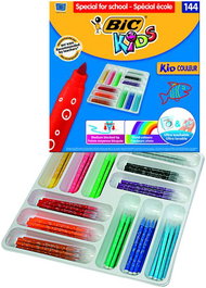 BIC Estuche de 144 Rotuladores Kids® Couleur de 12 Colores Surtidos
