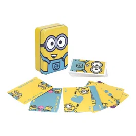 Paladone Baraja de Naipes Minions - Juego de 52 Cartas + 2 Joker en Caja Metálica para Coleccionistas y Juego