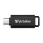 Verbatim Memoria USB 32GB Retráctil USB-C Negro
