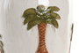 DKD Home Decor Jarrón de Cerámica Palmeras Pintado a Mano