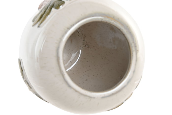 DKD Home Decor Jarrón de Cerámica Palmeras Pintado a Mano