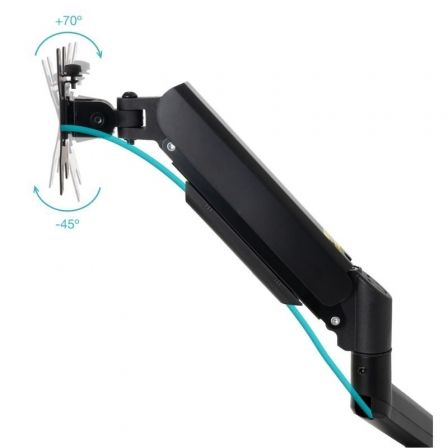 Tooq Soporte de Pared para Monitor LP1334TNR-B Giratorio Inclinable Rotatorio para Pantallas 13-34 Pulgadas Hasta 10kg Negro
