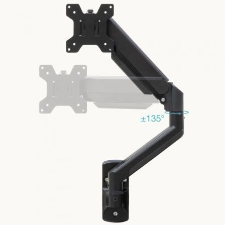 Tooq Soporte de Pared para Monitor LP1334TNR-B Giratorio Inclinable Rotatorio para Pantallas 13-34 Pulgadas Hasta 10kg Negro