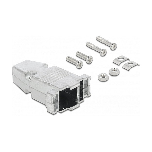 DeLOCK Carcasa metálica para conector D-Sub 9 Plata DeLOCK Carcasa metálica para conector D-Sub 9 Plata