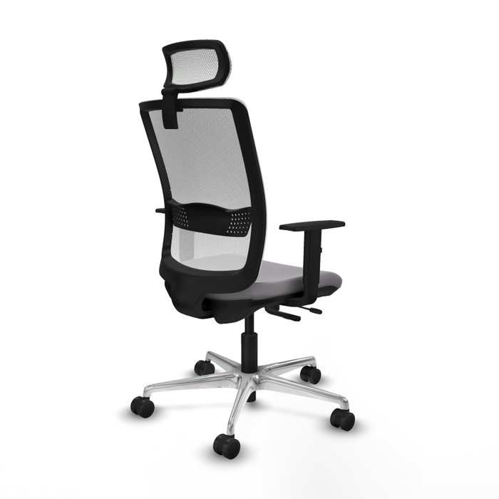 PIQUERAS Y CRESPO Silla de oficina Haches con mecanismo Sincro/Traslack, Gris y Blanco PIQUERAS Y CRESPO Silla de oficina Haches con mecanismo Sincro/Traslack, Gris y Blanco