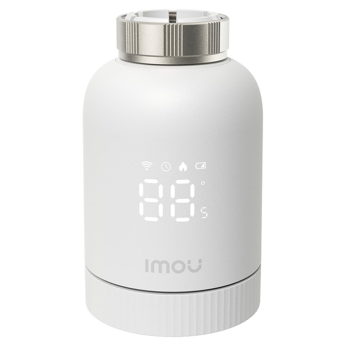 Imou KIT-TRV1-EU-2 Termostato digital inteligente para habitación, ZigBee, Blanco, Batería