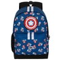 Marvel Capitán América HS PLUS Brave Mochila, Capitán América Azul, Cuerpo Ripstop Resistente y Repelente al Agua, Espalda Acolchada, 23L