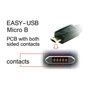 DeLOCK 83857 Cable USB 2.0 de 3 m, USB A a Micro-USB B, Negro