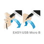 DeLOCK 83857 Cable USB 2.0 de 3 m, USB A a Micro-USB B, Negro