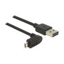 DeLOCK 83857 Cable USB 2.0 de 3 m, USB A a Micro-USB B, Negro
