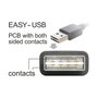 DeLOCK 83857 Cable USB 2.0 de 3 m, USB A a Micro-USB B, Negro