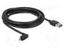 DeLOCK Cable USB 2.0 de 3 m con conectores Tipo-A y Micro-B angulares