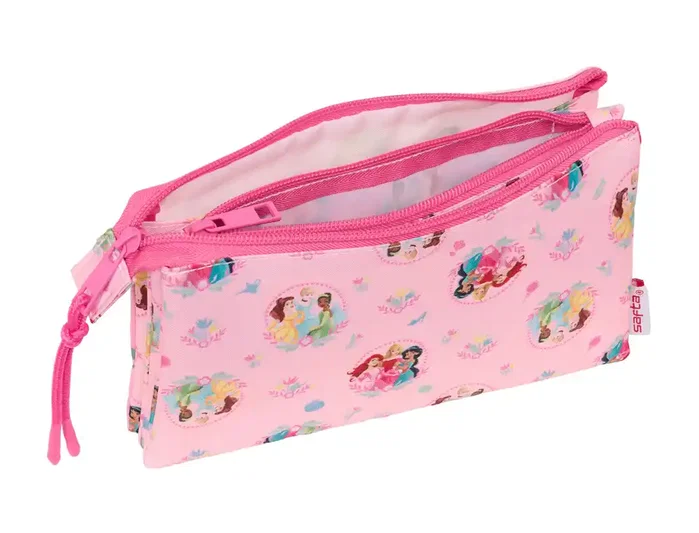 Safta Estuche Portatodo Triple Princesas Disney Safta Estuche Portatodo Triple Princesas Disney