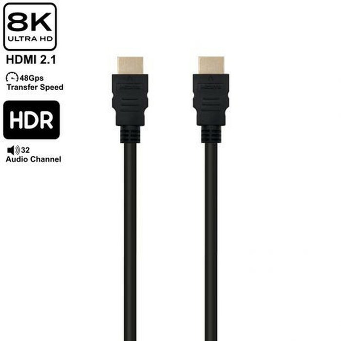 Ewent Cable HDMI 2.1 Ultra High Speed 8K de 10m Negro