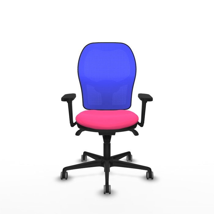 PIQUERAS Y CRESPO Silla de oficina Jorquera Rosa y Azul