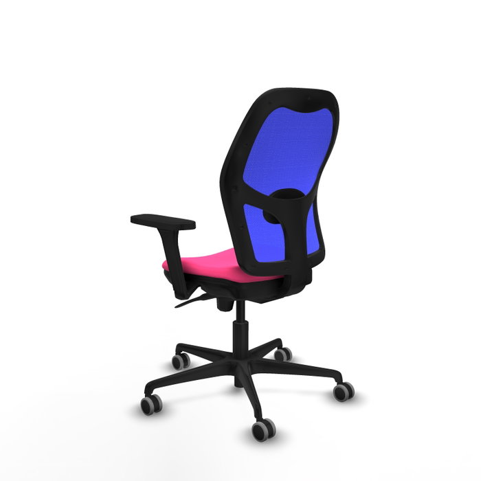 PIQUERAS Y CRESPO Silla de oficina Jorquera Rosa y Azul