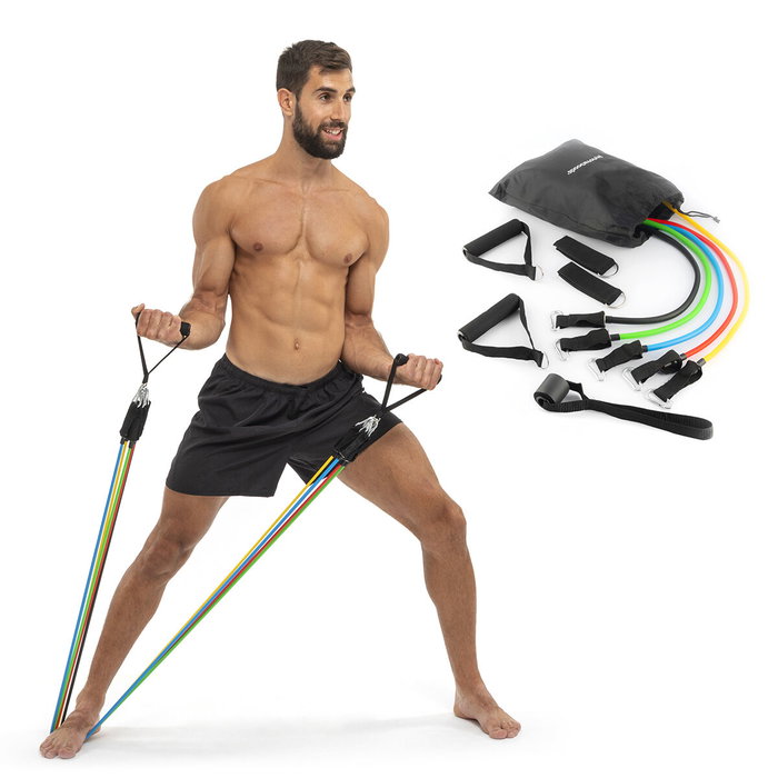 Pack Plataforma Vibratoria con Altavoz, Mando a Distancia y Bandas de Resistencia con Guía de Ejercicios InnovaGoods