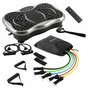 Pack Plataforma Vibratoria con Altavoz, Mando a Distancia y Bandas de Resistencia con Guía de Ejercicios InnovaGoods