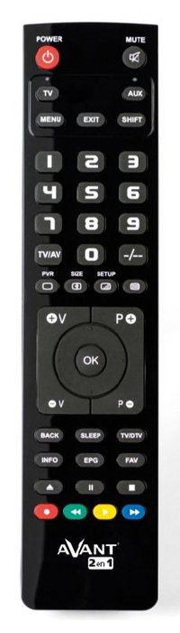 AVANT CONNECT Mando Programable por PC 2 en 1 con Números Grandes