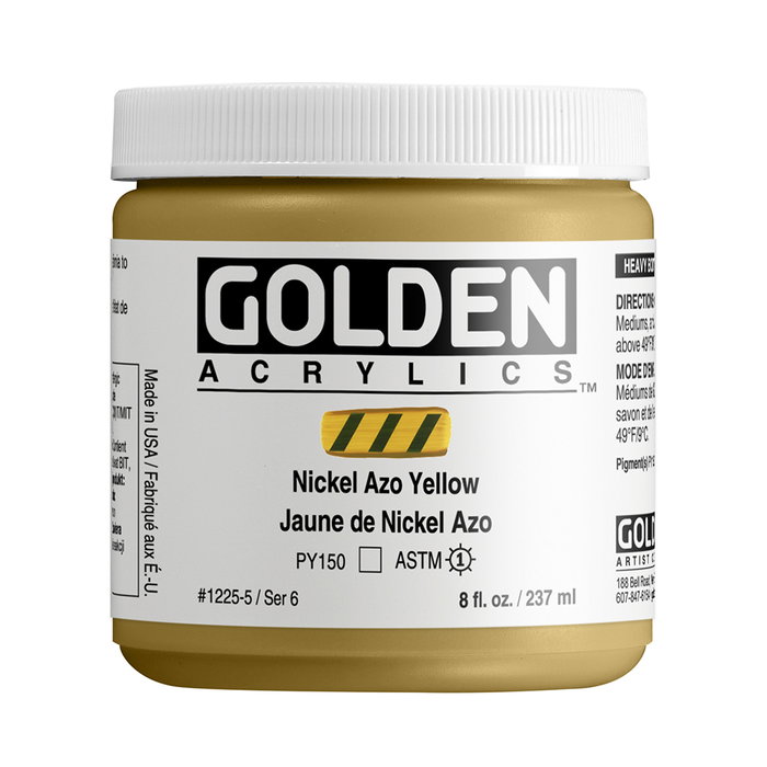 Golden Heavy Body Acrílico Amarillo Nickel Azo 237 ml Golden Heavy Body Acrílico Amarillo Nickel Azo 237 ml