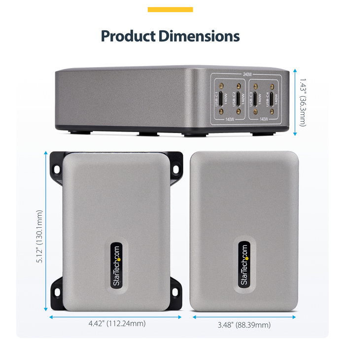 Cargador para Portátil Startech 424DEU-USB-C-CHARGER Cargador para Portátil Startech 424DEU-USB-C-CHARGER