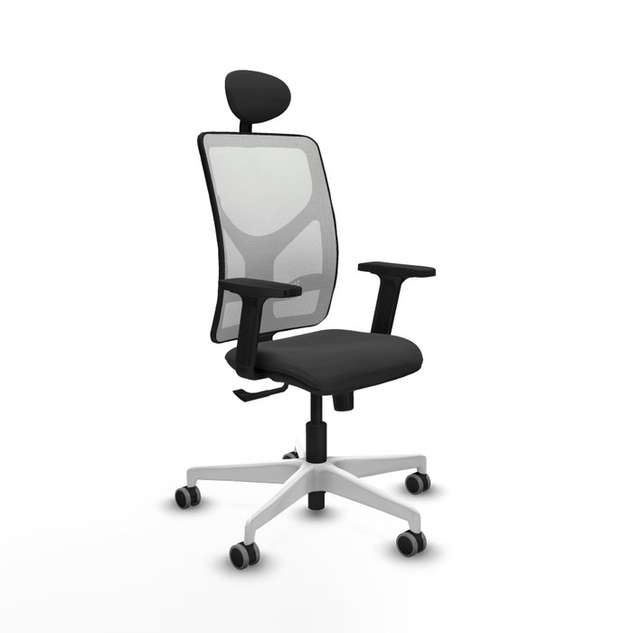 PIQUERAS Y CRESPO Silla de oficina Motilla Gris oscuro y Blanco PIQUERAS Y CRESPO Silla de oficina Motilla Gris oscuro y Blanco