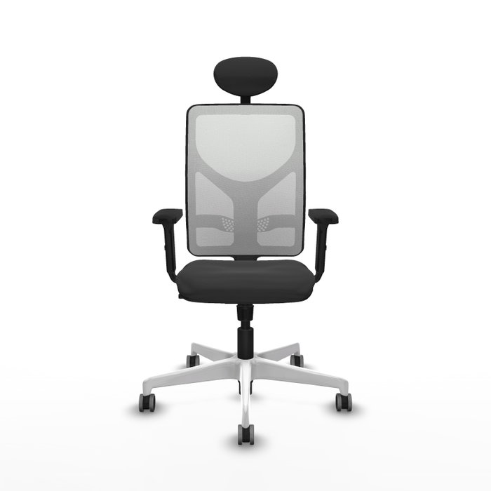 PIQUERAS Y CRESPO Silla de oficina Motilla Gris oscuro y Blanco PIQUERAS Y CRESPO Silla de oficina Motilla Gris oscuro y Blanco