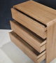 DKD Home Decor Cómoda Paulownia y Olmo de 3 Cajones Natural