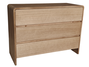 DKD Home Decor Cómoda Paulownia y Olmo de 3 Cajones Natural