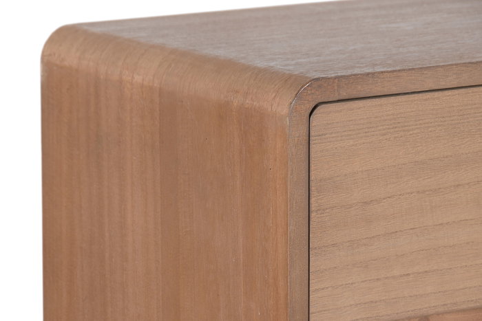 DKD Home Decor Cómoda Paulownia y Olmo de 3 Cajones Natural