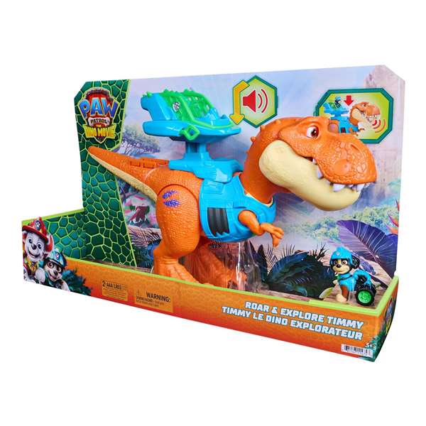 Spin Master Figura Timmy Luces y Sonidos Paw Patrol Dino Movie
