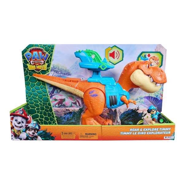 Spin Master Figura Timmy Luces y Sonidos Paw Patrol Dino Movie