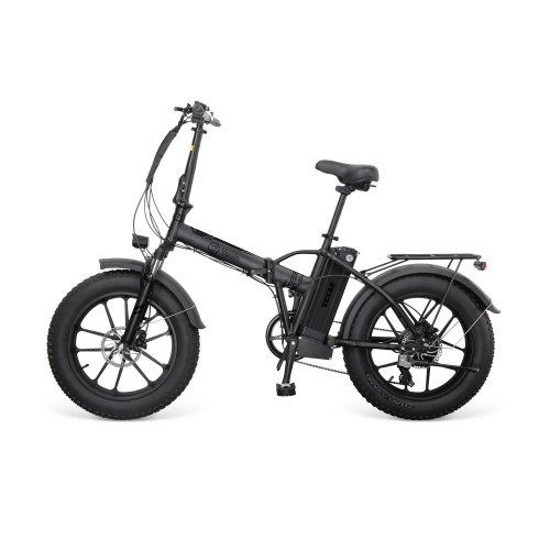 Youin Bicicleta Eléctrica Urbana Texas V3 Black Edition Plegable Ruedas FAT 20" BK1201B Negro