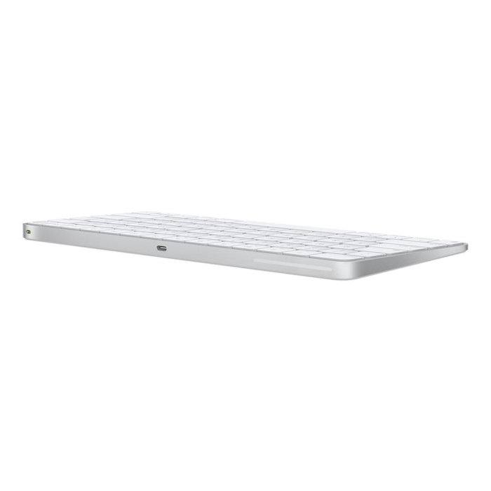 Apple Magic Keyboard Inalámbrico con Touch ID, Teclado Español QWERTY, Plata/Blanco, USB-C