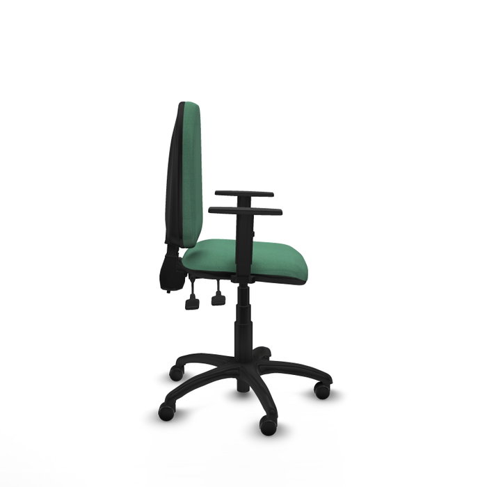 PIQUERAS Y CRESPO Silla de oficina Aýna Verde esmeralda con Brazos 1D