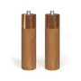 Livoo MEN425 Juego de 2 Molinillos Manuales de Sal y Pimienta de Madera de Acacia con Molinillo de Cerámica Ajustable