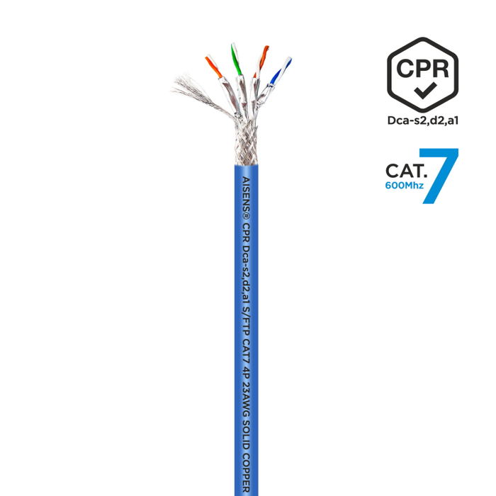 Aisens Bobina de Cable de Red RJ45 Cat.7 S/FTP AWG23 600 MHz Azul 500m Aisens Bobina de Cable de Red RJ45 Cat.7 S/FTP AWG23 600 MHz Azul 500m