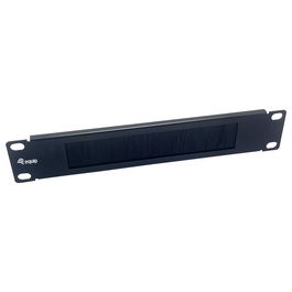 EQUIP 327532 Panel Pasacables con Cepillo 10" 1U Acero Negro