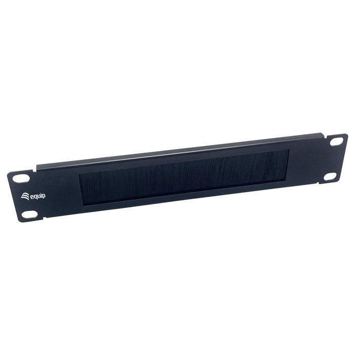 Equip Panel pasacables con cepillo para armario rack 10" color negro Equip Panel pasacables con cepillo para armario rack 10" color negro
