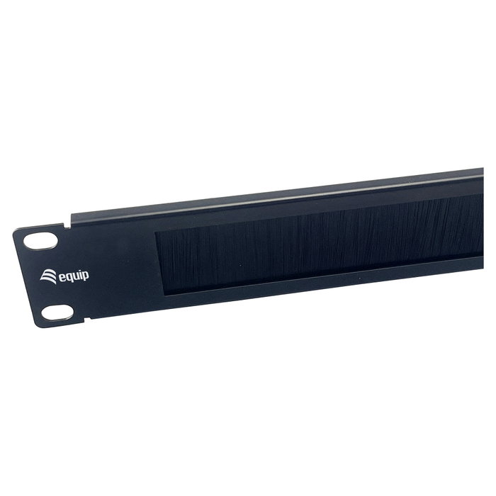 Equip Panel pasacables con cepillo para armario rack 10" color negro Equip Panel pasacables con cepillo para armario rack 10" color negro