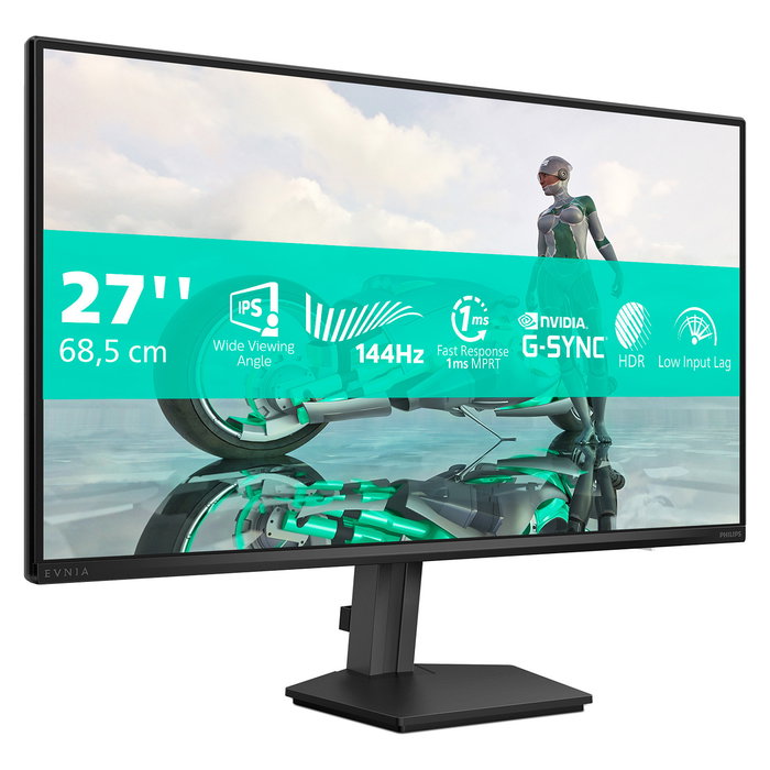 Philips 27M2N3200NF/00 Evnia Monitor Gaming 27" Full HD (1920x1080) IPS 144Hz 0.5ms G-Sync HDR10 Dark Grey, con HDMI y DisplayPort
