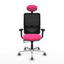 PIQUERAS Y CRESPO Silla de oficina Zulema Rosa y Negro